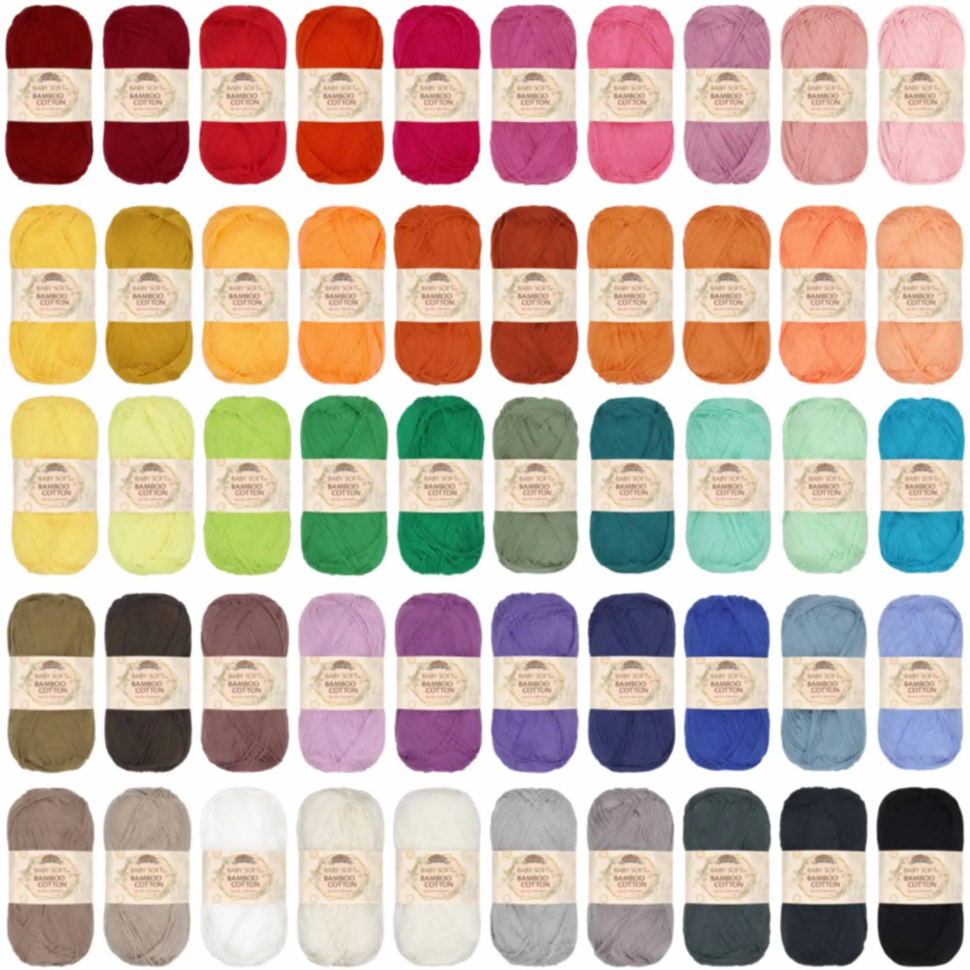 Baby Soft Bamboo Cotton Yarn: 1 Skein Packs