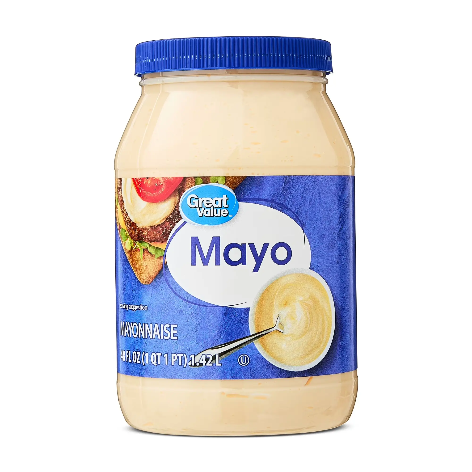 Great Value Mayonnaise, 48 fl oz – Thick & Creamy Sandwich Spread and Dressing
