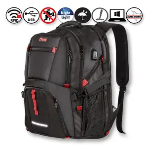 OPACK Extra Large RFID-Safe Travel Backpack with USB Charging Port
