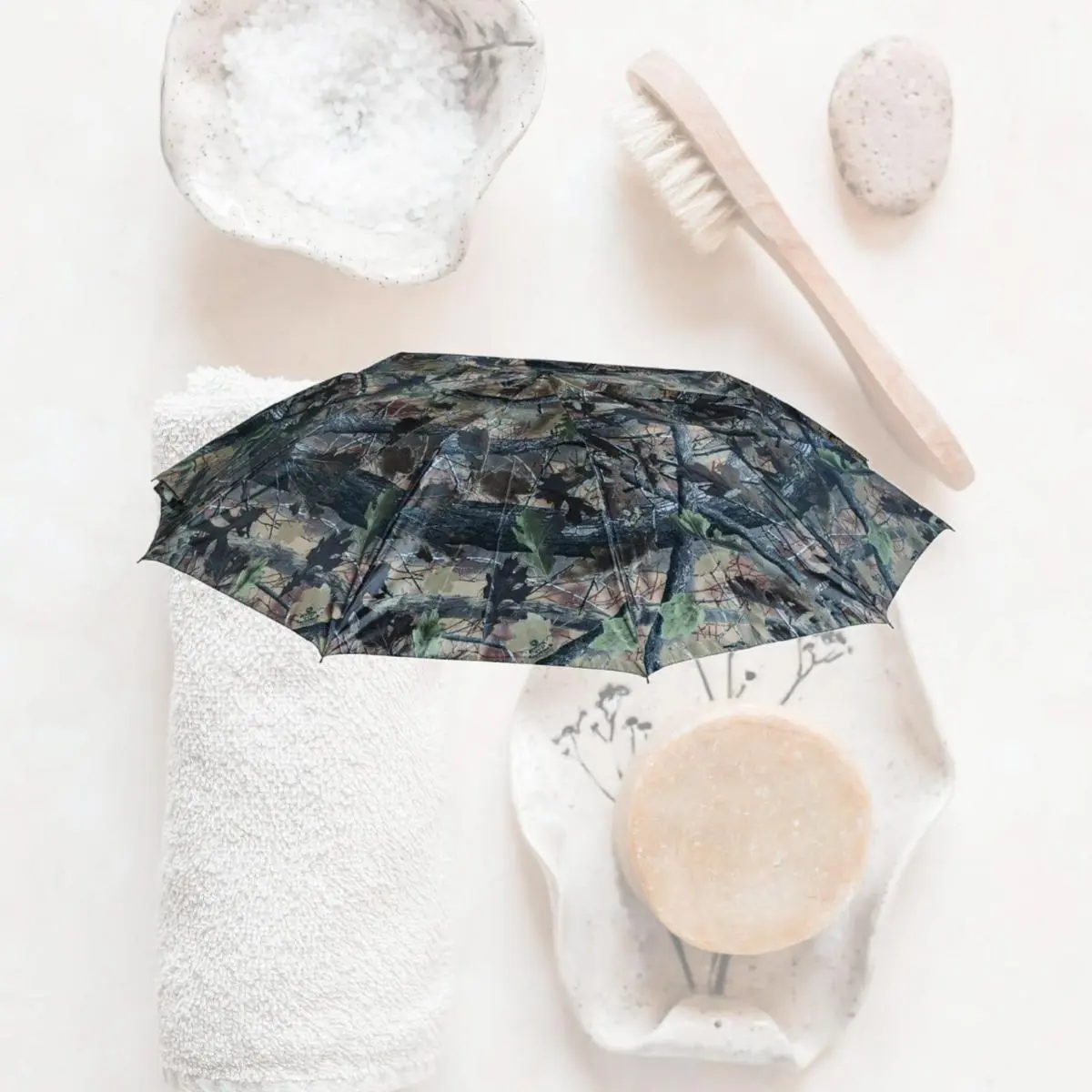 camo patio umbrellas AMMSUN 6.5ft Outdoor Umbrella,Camouflage While open Camouflage Half Shelter Fishing Patio