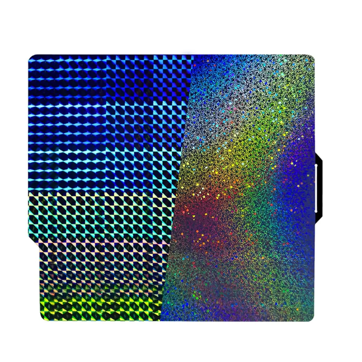 Double Sided PEY H1H Build Plate for Bambu Lab A1/X1/X1C/X1E/P1P/P1S,Smooth Rainbow Starry PEY+Phantom H1H Spring Steel Bed Plate Flexible Platform 257x257mm for Bambu Labs