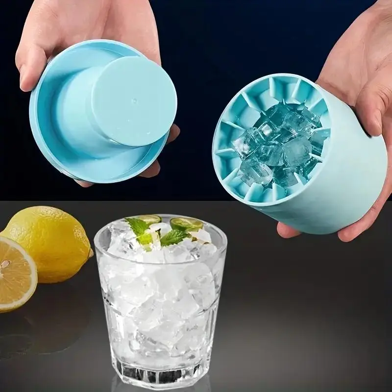 Silicone Ice Cube Mold, Ice Molds, 1 Count Easy Release Ice Cube Maker, Ice Tray for Freezer, Kitchen Accessories for Home Use