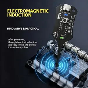 1pcs V2.0 Upgraded Type-C Inductance Tester,for PCB Coil & Electronic Circuit Board Inductance Detection, for Mobile Phone Motherboard Component Repair Electromagnetic Induction Quick Fault Check Tool Type-C【fathersdaygift】