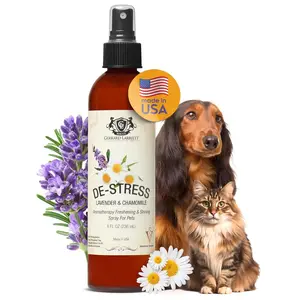 Dog Perfume Spray Long Lasting Chamomile & Lavender 8 Fl Oz, Dog Cologne Spray Long Lasting for Groomers, Calming Deodorizer Perfume for Dogs, Pet Puppy Deodorizing Fragrance