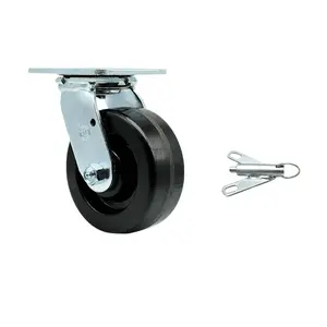 Service Caster MCM-SCC-30CS520-PHR-BSL Replacement for McMaster Carr Caster 30305T551 - Swivel Top Plate Caster with 5 in. Black Phenolic Wheel & Bolt on Swivel Lock - 1000 lbs Capacity per Caster