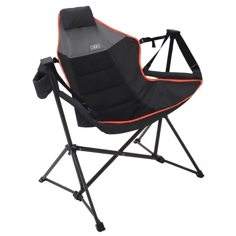 Rio 8109809 42 x 32 in. Black Suspension Outdoor Folding Lounger