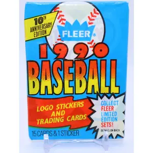 1990 Fleer Baseball Wax Pack (15 Cards)