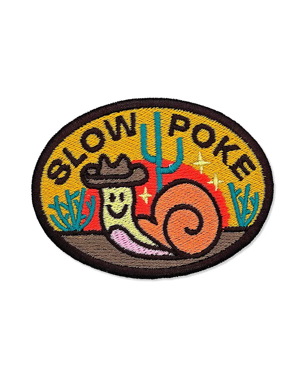 Artistic Stitch Snail Motif Slow Poke Iron-On Patch - 2.5 in, Madeira Thread Embroidery Accessory, Border Edge Stitching, Durable & Vibrant Look, Sturdy Base Material, Iron-On Backing Sewing Supply for Textiles