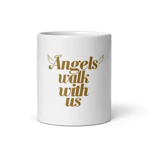 Inspire Me | Angels Walk With Us | Coffee Mug