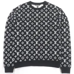 Pre-owned Louis Vuitton Cotton Small Leather Goods Monogram Jacquard Sweatshirt