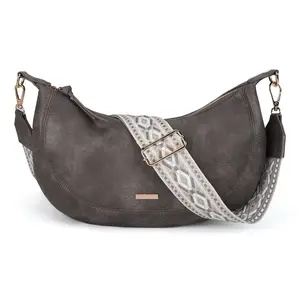 Premium PU leather crossbody bag, women's shoulder wallet and retro shoulder bag, multi-pocket, bohemian style, suitable for various styles.