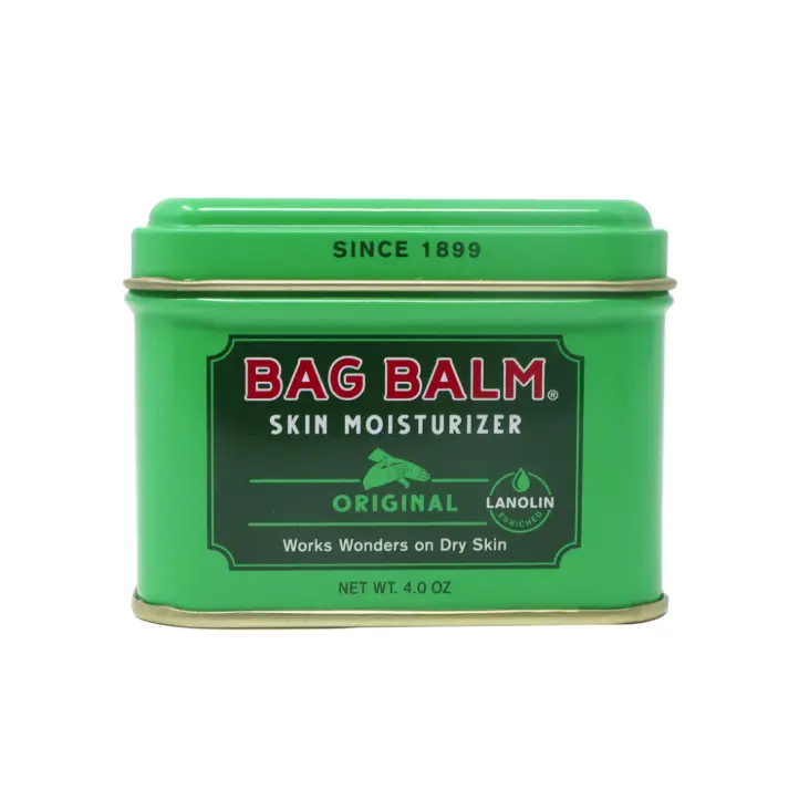 Bag Balm Vermont's Original Skin Moisturizer - Full Body Hydrating Skin Care: Dry Hands, Lips, Face, Feet & More - Unscented, Cruelty & Paraben Free - Day & Night, Men & Women (4oz Tin, Made in USA)