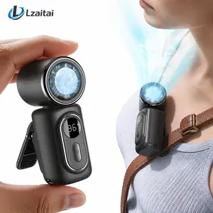 Mini Fan Clip On with Cool-Touch Contact Plate, 5-Speed Rechargeable 3000mAh Portable Fan, Wearable Clip for Umbrellas, Bags, Stroller, Camping and Outdoor Travel