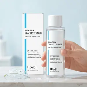 Hydrating Toner, Gentle Exfoliating AHA BHA Clarifying Salicylic Lactic Toner, Moisturizing Glycerin Facial Toner, Daily Skincare Product for Soothing Skin, Clear