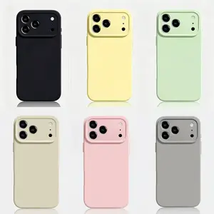 Solid color frosted TPU mobile phone case, suitable for iPhone 17 phone case 16 pro max cases 15 14 13promax, anti-fall, durable and non-yellowing soft case, solid color mobile phone protective cover cute phone cases