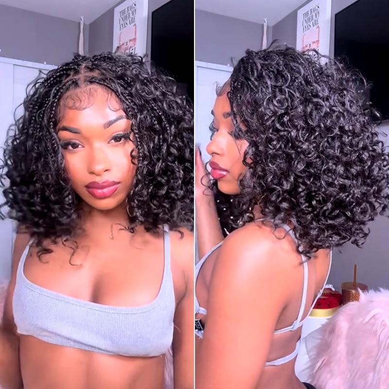 Frodio Veralux™ 13x6 HD Lace Wig Glueless Wear & Go 12” Boho Braids Water Wave Pre-Cut Lace Wig – Premium Fiber, Beginner Friendly Frodio Veralux™ 13x6 HD Lace Wig Glueless Wear & Go 12” Boho Braids Water Wave Pre-Cut Lace Wig – Premium Fiber, Beginner Friendly