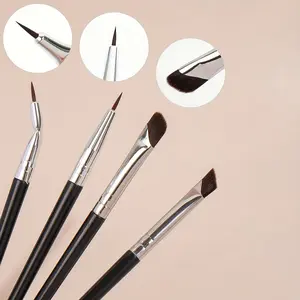 7-Piece Precision Detail Makeup Brush Set – Eyeliner & Eyebrow Brushes, Fragrance-Free, Manual, No Batteries Needed, Includes Ultra-Thin Brow & Lower Lash Brushes for Detailed Eye Makeup, Cosmetic Brush Set, Eyeshadow Brush Set