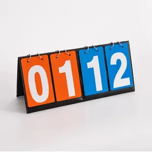 Four-Digit Scoreboard, Referee Counter Scorecard, Football, Table Tennis, Basketball Scoring Board, Perfect for Game Room Use