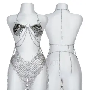 Iron Maiden Top / Skirt Steel Chainmail Scalemail