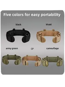 Men's Multifunctional Outdoor Molle Tactical Nylon Waist Belt, Web Belt, Thickened Nylon Waist Strap, Durable and Versatile for Hiking and Camping