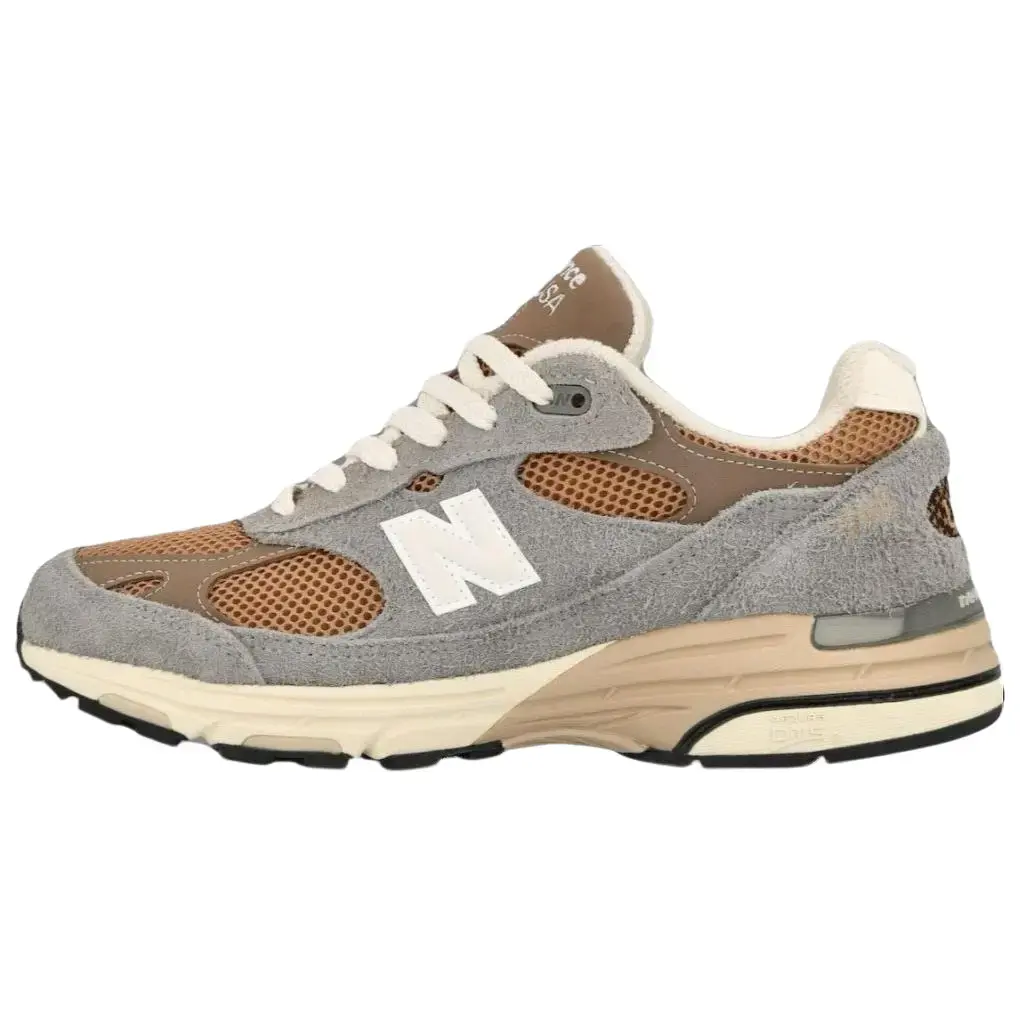 NEW BALANCE 993 Made in USA x Teddy Santis Men's Heritage Running Design Sneakers in Shadow Grey Driftwood, Premium Mesh with Supportive Midsole for All-Day Wearability, Premium Mesh And Suede