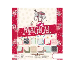 Alberto Juarez Magical Collection Vintage Odyssey by Basic Crea12 12 Double-Sided Acid-Free Papers 180gsm 12x12 Inches Spanish Design