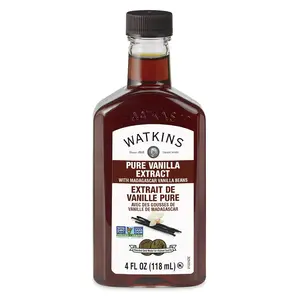 Watkins Pure Vanilla Extract, with Madagascar Vanilla Beans, Non-GMO, Kosher, 4 oz. Bottle, 1-Pack