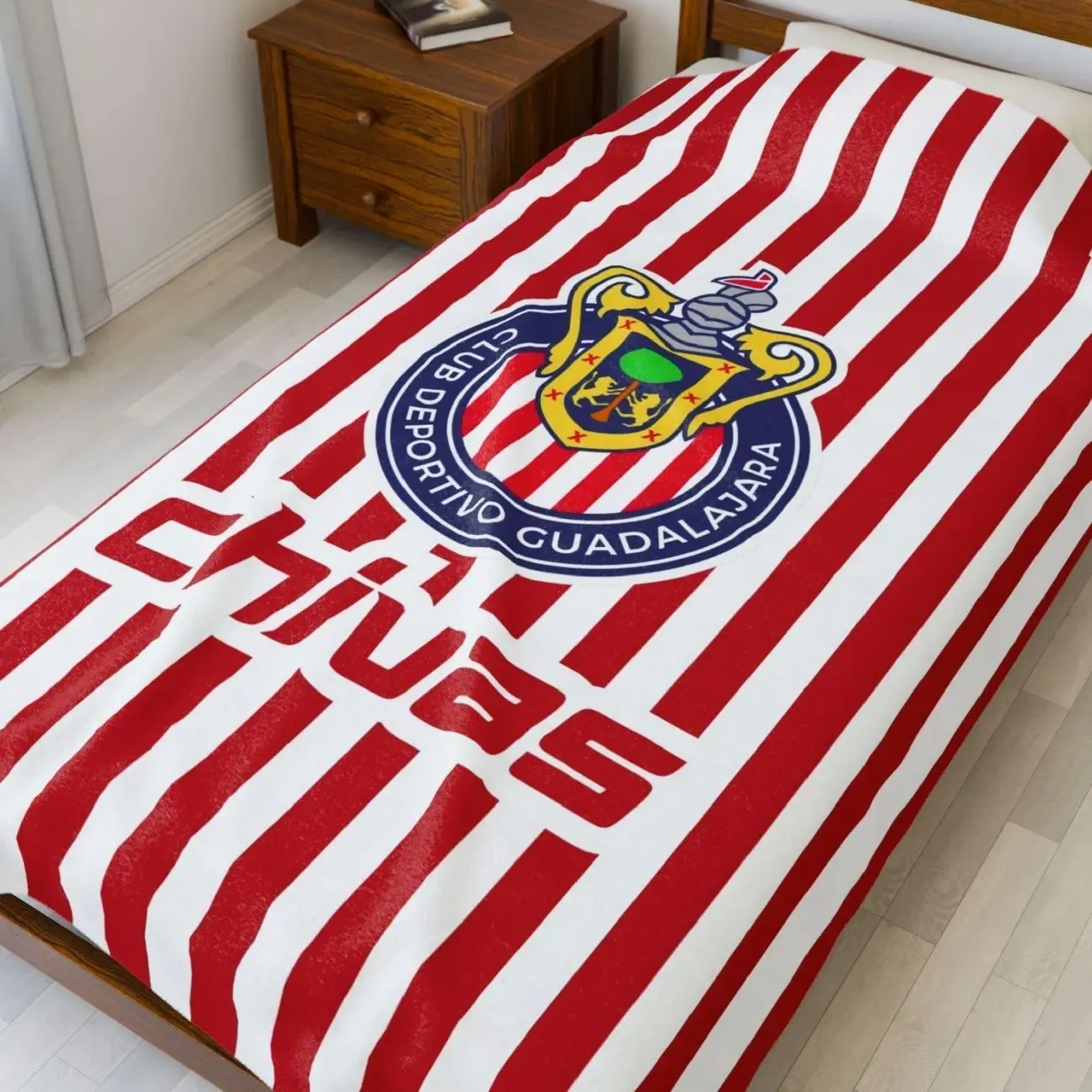 Chivas Soccer Club Blanket, Christmas Gift, Cobija Sherpa Plush del Chivas, Regalo Papá, Regalo  Mamá, Regalo Abuelo, Regalo de Navidad