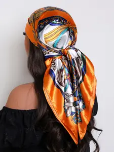 35" Women's Bohemian Style Scarf, Silk-Like Headband for Elegant Looks, Perfect Gift for Any Occasion, Casual Lightweight Woven Fabric
