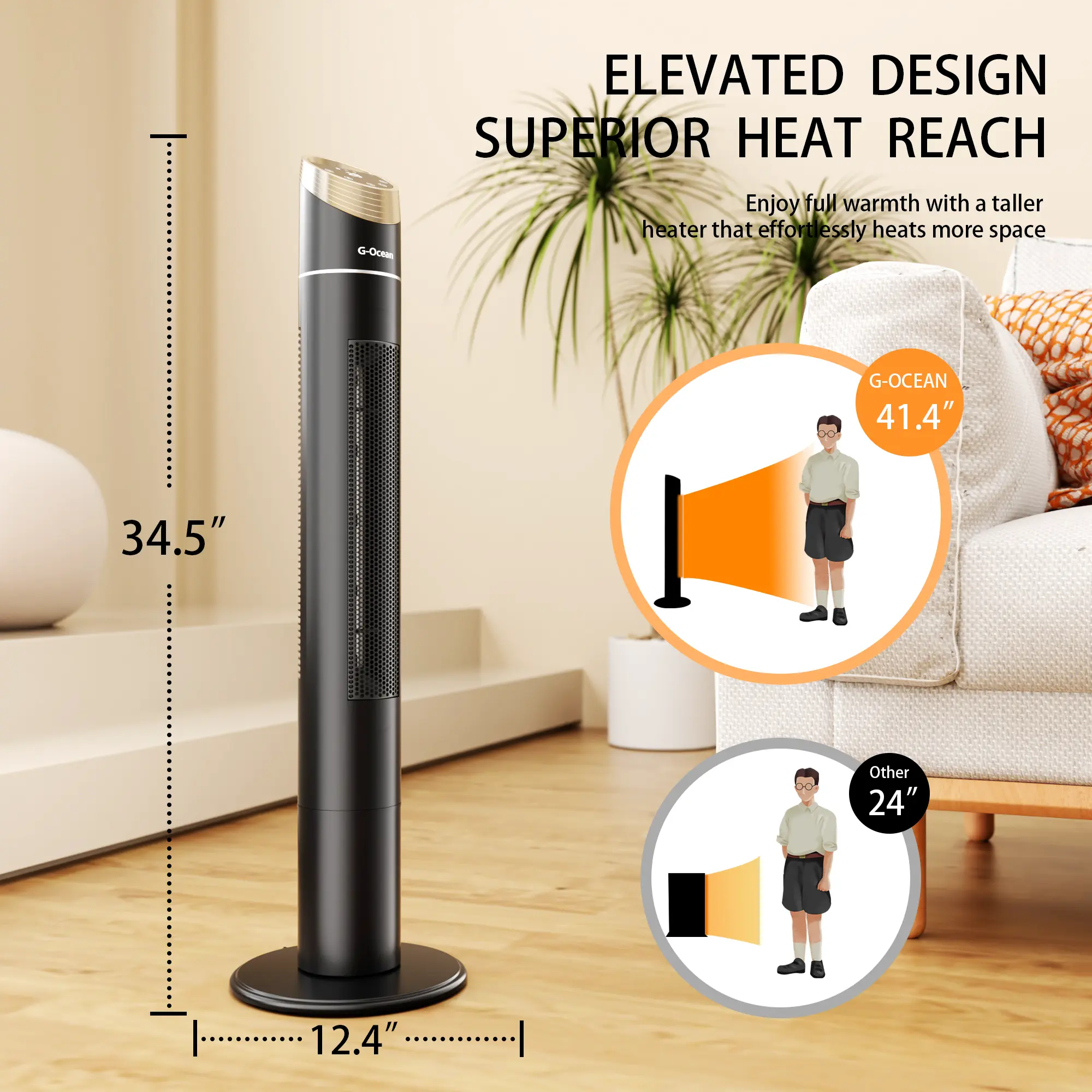 Vertical heaterVertical warm air heater