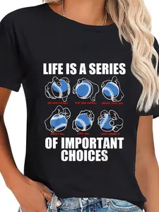 100% Cotton Types of Baseball Pitches Life Choices Pitcher Player Gift T-Shirt