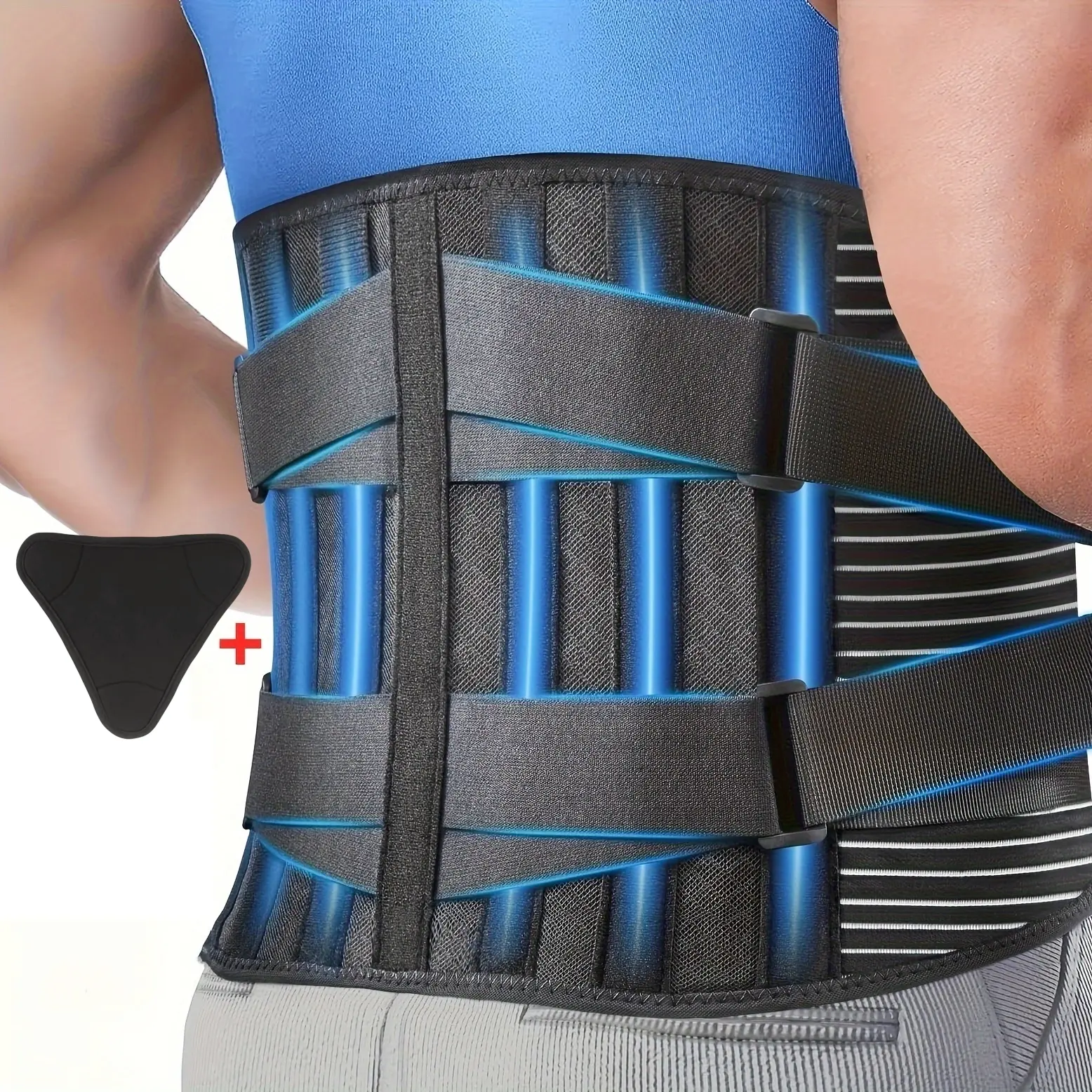 5xl Plus Size Unisex Waist Support Belt, Waist Wrap, Robust & Breathable Lower Back Brace, Adjustable Lumbar Support for Gym Yoga Fitness