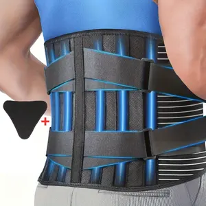 Breathable Mesh Waist Support Brace, Dual Version with or Without U-Pad, Adjustable Compression Belt in Multiple Sizes for All-Day Comfort and Activity