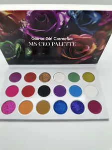 Ms CEO Eyeshadow Palette Matte Creamy Mettalic Satin Glitter duochrome and multichrome