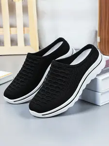Women's One-Step Slip-On Casual Walking Shoes, Durable Comfortable Lightweight, Shock Absorption Non-Slip, Ideal for Daily and Outdoor Wear