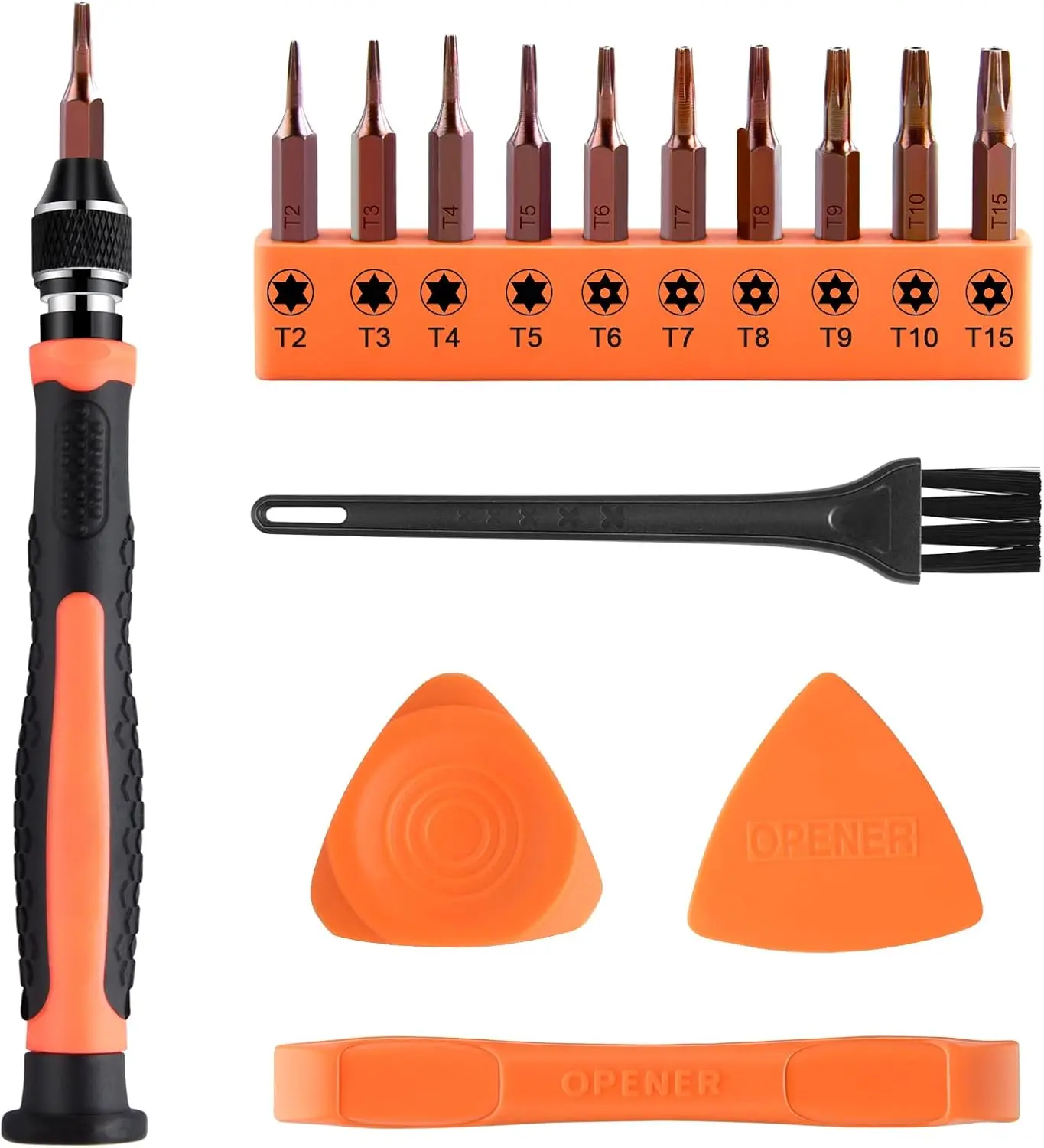 10 in 1 Interchangeable  Torx  Set - T2 T3 T4 T5 T6 T7 T8 T9 T10 T15 Bits,   for Phones, , Computers, , PS4