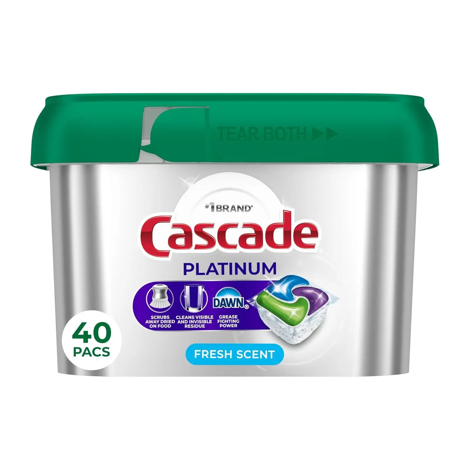 Cascade Platinum Dishwasher Pods, Dishwasher Detergent, Dish Detergent Soap, Fresh, 71 count Cascade Platinum Dishwasher Pods, Dishwasher Detergent, Dish Detergent Soap, Fresh, 71 count