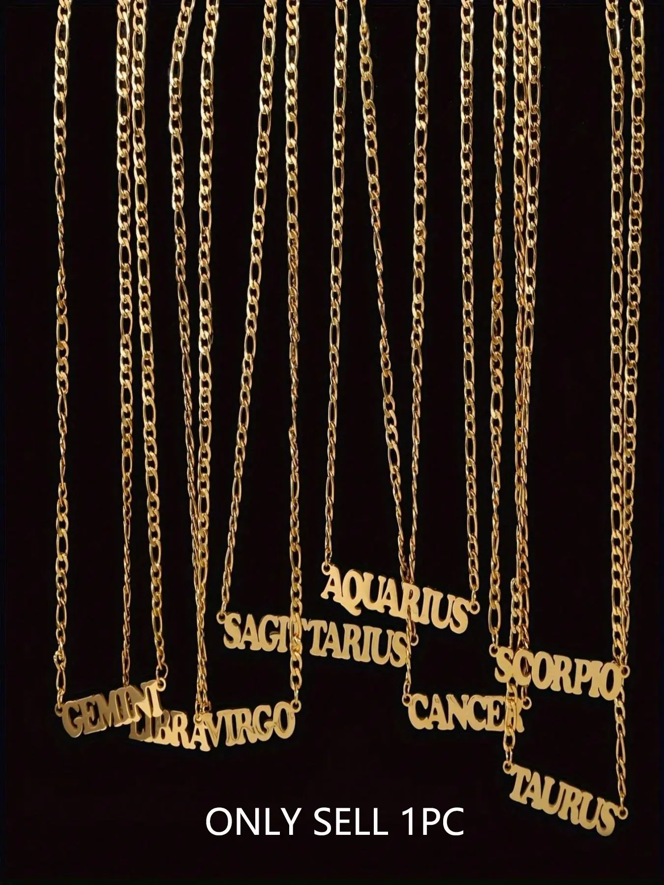 Fashionable Zodiac Constellation Themed Adjustable Jewelry, Casual Jewelry for Women & Girls, Trendy All-match & Exquisite Jewelry as a Birthday Gift, Celestial Necklace, Astrology Pendant