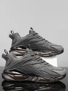 Men's Sporty Sweatshirt Sneakers, Comfortable Breathable Running Shoes, Modern Multi-Functional Design, Daily Use