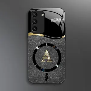 Suitable for [Galaxy S21 Fe 5g] high-end MagSafe phone case🥰，Choose from any of the 26 letters， Minimalist, premium design—drop-resistant and fingerprint-proof YM99