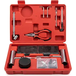 Tire Plug Kit - 68pcs Heavy Duty Tire Repair Kit, Universal Tire Repair Tools to Fix Punctures and Plug Flats Patch Kit for car Motorcycle, Truck, ARB,ATV, Tractor, RV, SUV, Trailer