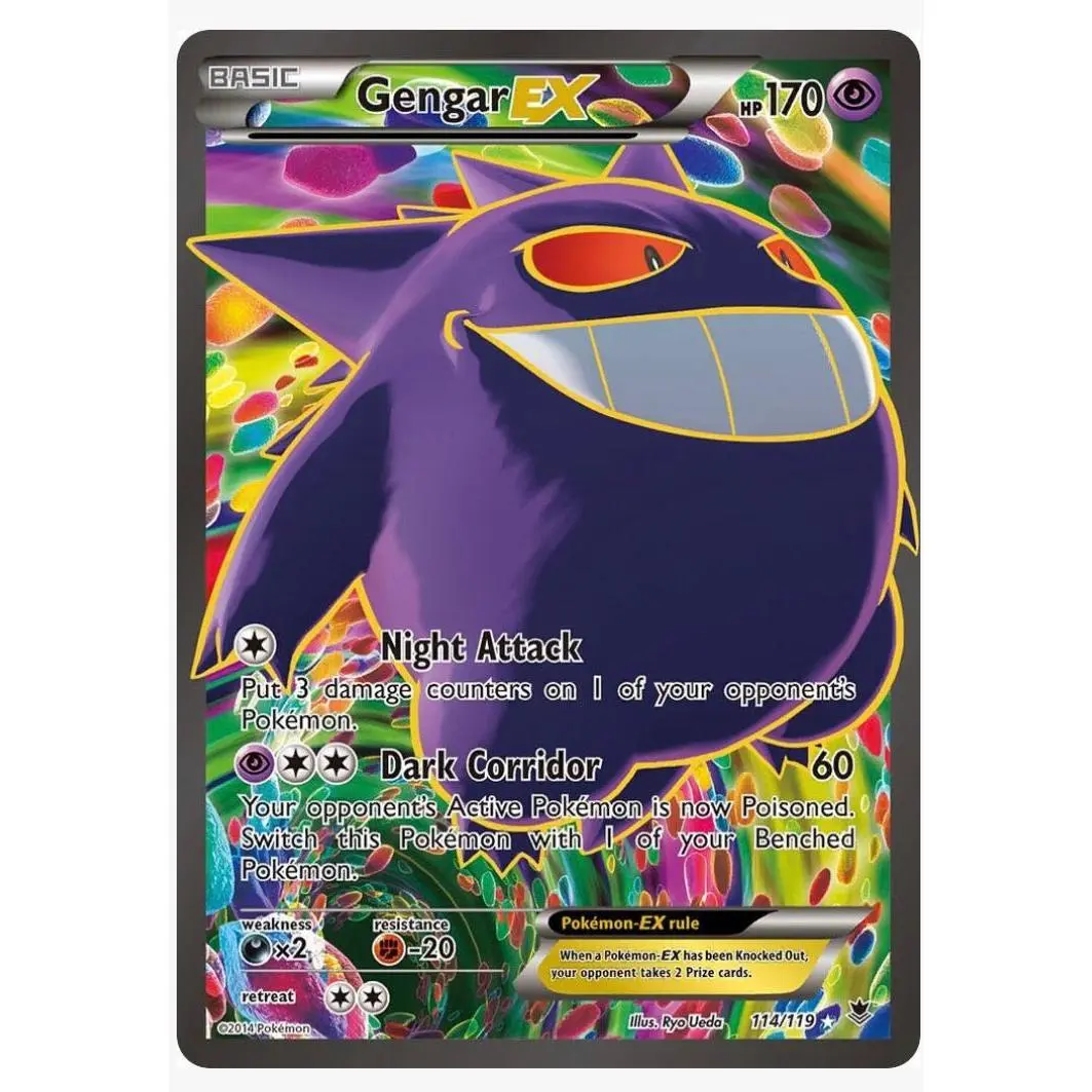 Gengar EX (114 Full Art) - XY - Phantom Forces - NM Condition