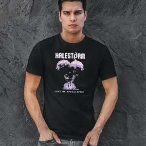 Halestorm Love Me Apocalyptic Heart Juniors Unisex Heavy Cotton T-Shirts