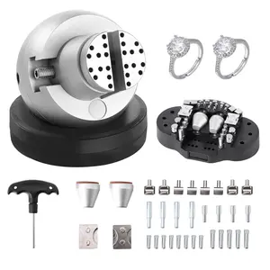 VEVOR Ball Vise,  5" Engraving Setting Tool, 360° Rotation Engraving Block Vise, 35 PCS Attachment Jewelry Engraving Block Tools Standard Block for Gemstone Inlay and Small-Scale Engraving