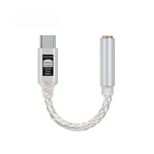 JCALLY JM20MAX USB-C to 3.5mm Audio Adapter Upgraded 195mW Dongle DAC for Headphone Dual Chips with CS43131 + SGM8262, DSD256, 32bit/384kHz, Type C  Wire Amplifier for , Android &