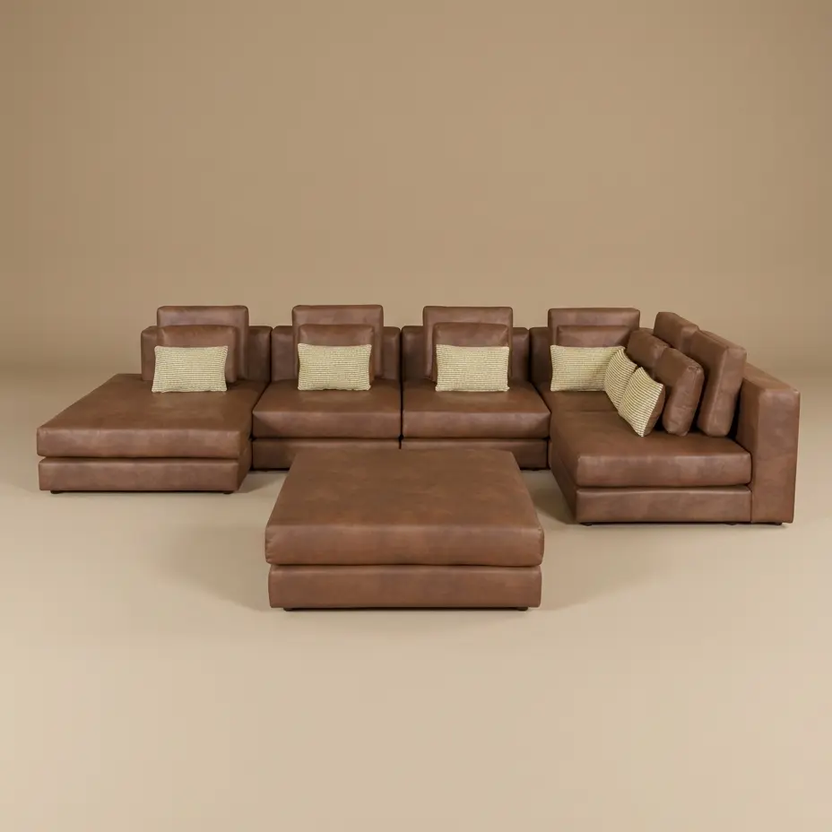 Birch Willows | Large Modern Farmhouse Modular Luxury Sectional Sofa