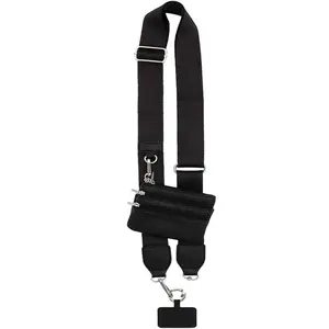 Phone Strap with Wallet, Phone Strap with Zipper Pouch, Anti-loss Cellphone Strap, Adjustable Phone Strap, Phone Accessories for Women and Men, Traveling Gadgets, Sling Holder, Crossbody Lanyard for Cell Phone, Smartphone