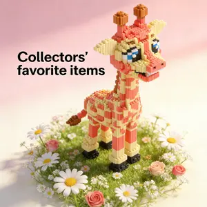 Giraffe 3D Puzzle Building Blocks Decoration, Home Office Shelf Decor, Party Decoration, Ideal Gift for Thanksgiving Christmas