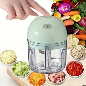 Electric Garlic Crusher, Mini Food Processor, 250ML Capacity, USB Charging, Wireless Portable, Ideal for Garlic, Ginger, Onion, Nuts, Baby Food