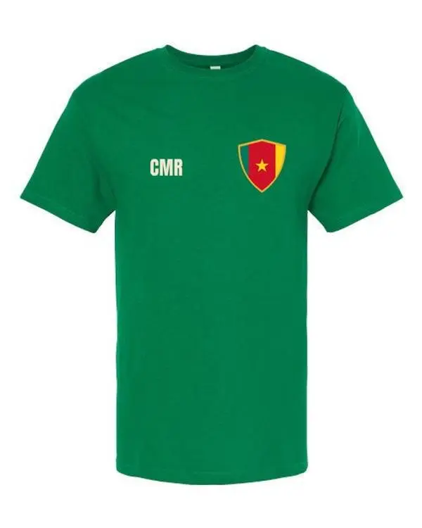 Cameroon Soccer Tee — Retro National Crest | NYC Factory